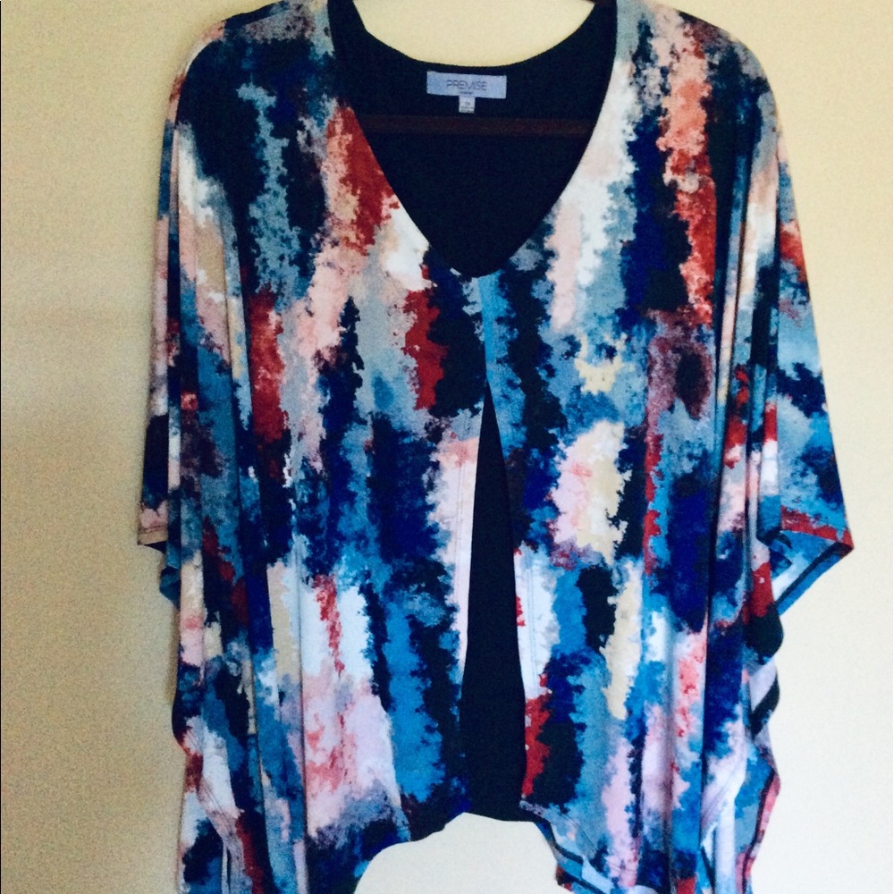 Premise Woman flyaway batwing top